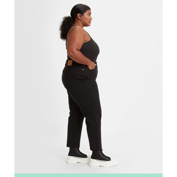 NWT Levi's Wedgie Straight Button Fly Size 24W Cotton Denim Jeans Plus S… - Picture 15 of 16